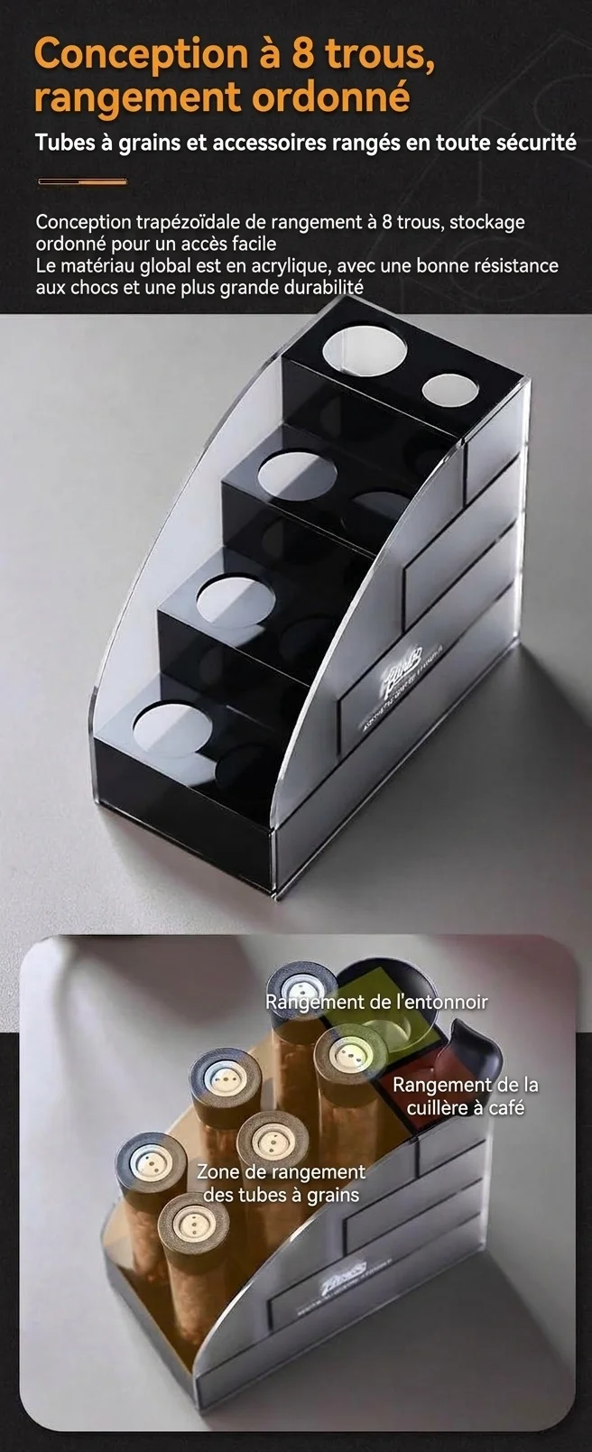 Coffret de conservation hermétique pour grains de café Binco Premium à dose unique