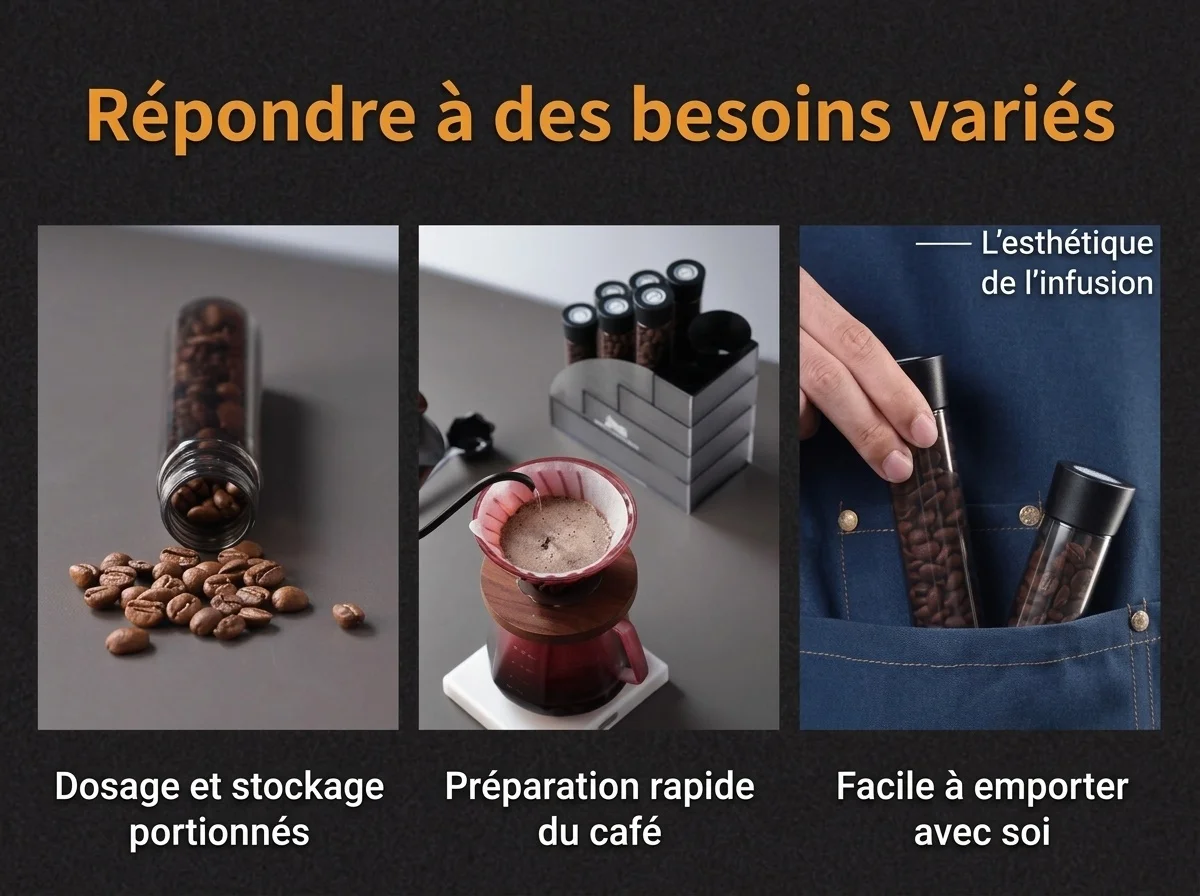 Coffret de conservation hermétique pour grains de café Binco Premium à dose unique