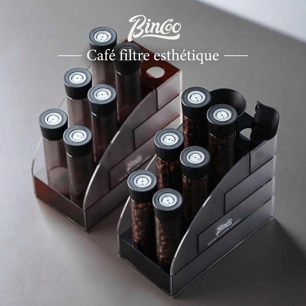 Coffret de conservation hermétique pour grains de café Binco Premium à dose unique