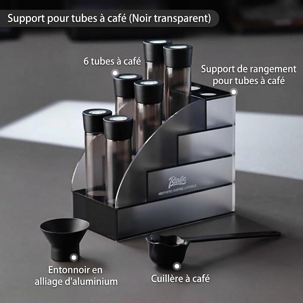Coffret de conservation hermétique pour grains de café Binco Premium à dose unique