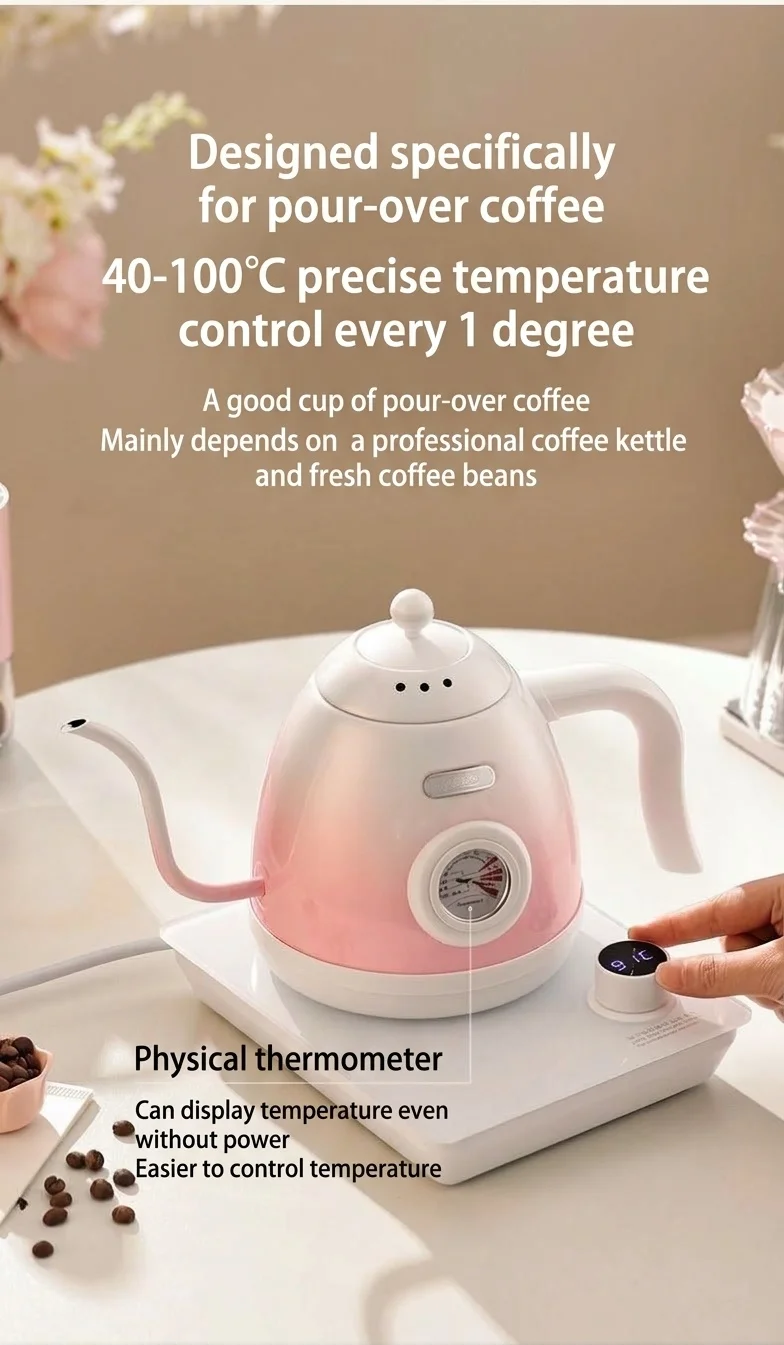 BinCo Smart Electric Gooseneck Kettle with Temp Control