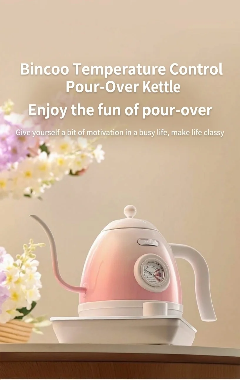 BinCo Smart Electric Gooseneck Kettle with Temp Control