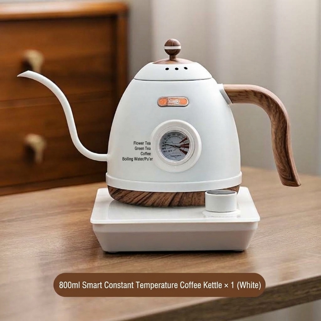 BinCo Smart Electric Gooseneck Kettle with Temp Control