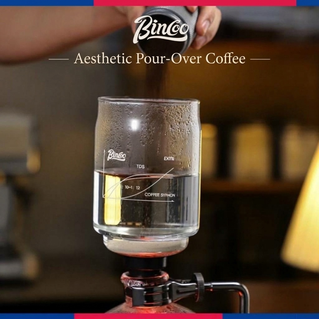 Bincoo Premium Siphon Coffee Maker with Light Wave Stove