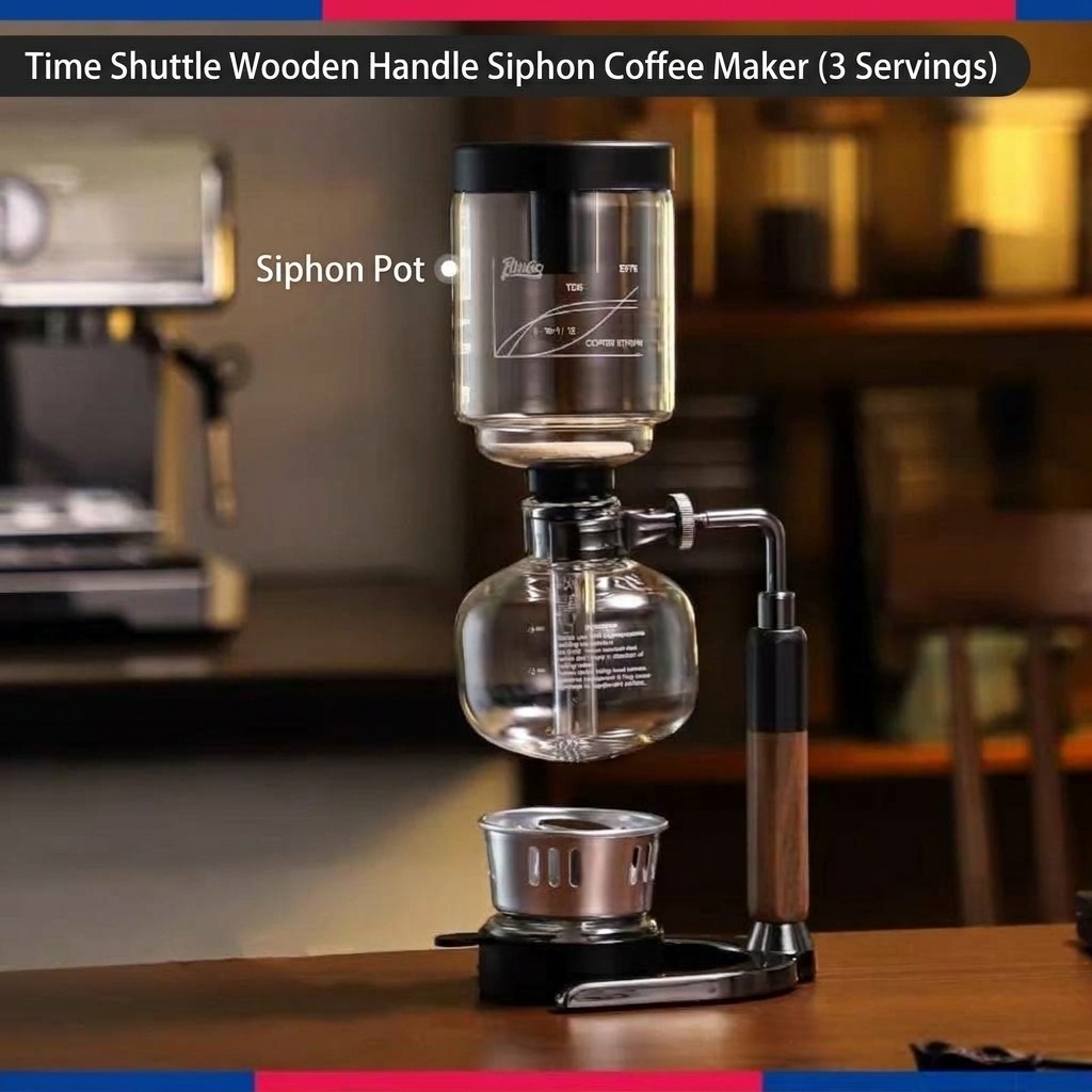 Bincoo Premium Siphon Coffee Maker with Light Wave Stove