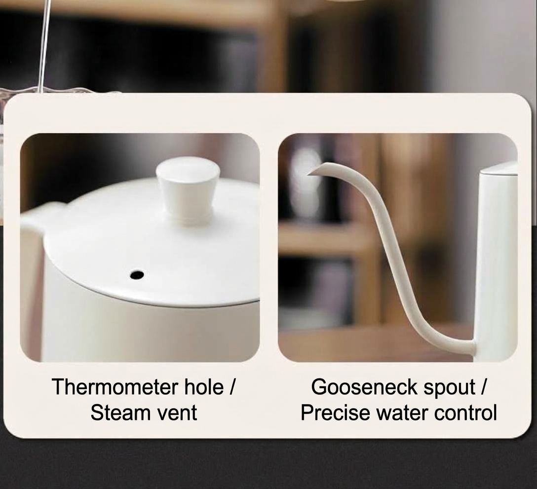 Premium Hand Brewed Coffee Kit - Gooseneck Kettle & Grinder
