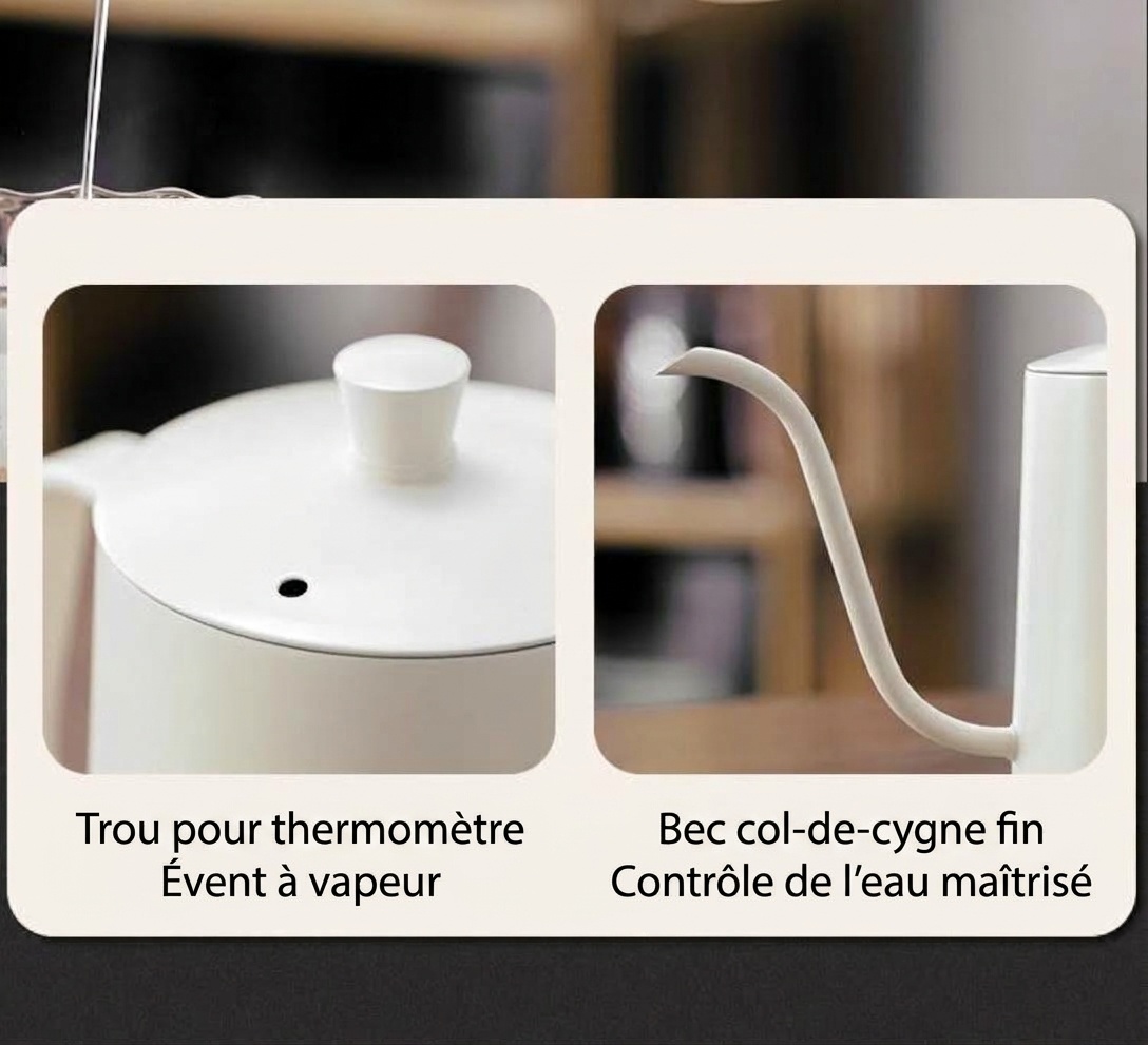 Ensemble cafetière italienne Bincoo avec plaque électrique et moulin à café