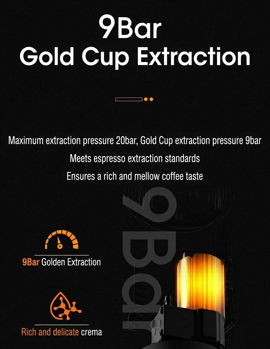 Bincoo H2 Pro Portable Espresso Maker - White, Black, Green