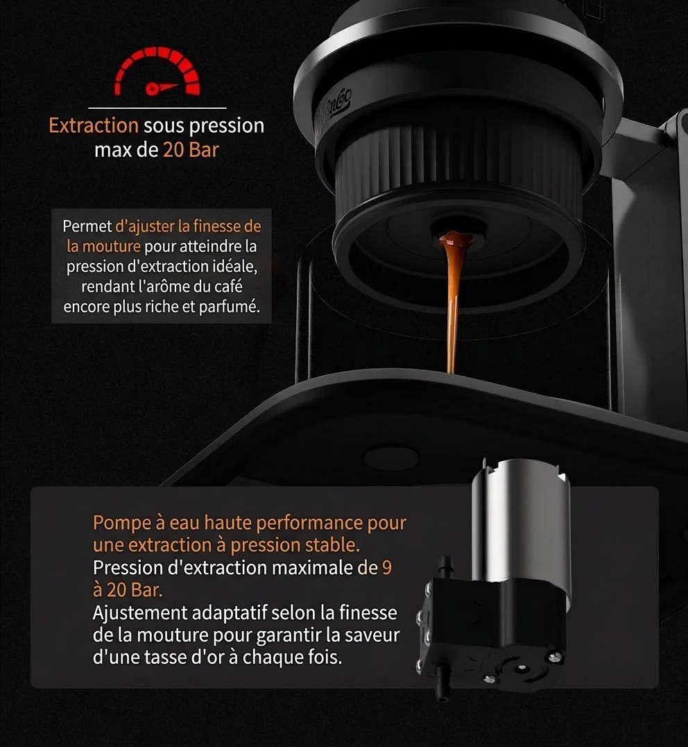 Machine à expresso portable Bincoo H2 Pro - Blanc, Noir, Vert