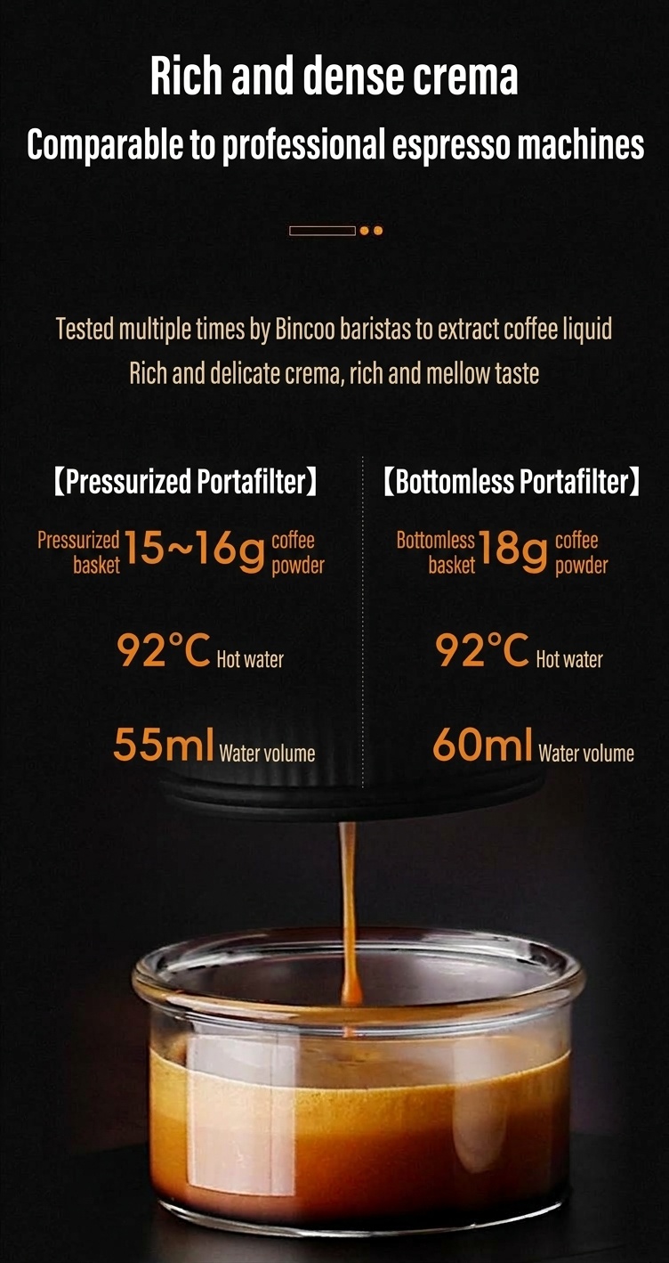 Bincoo H2 Pro Portable Espresso Maker - White, Black, Green