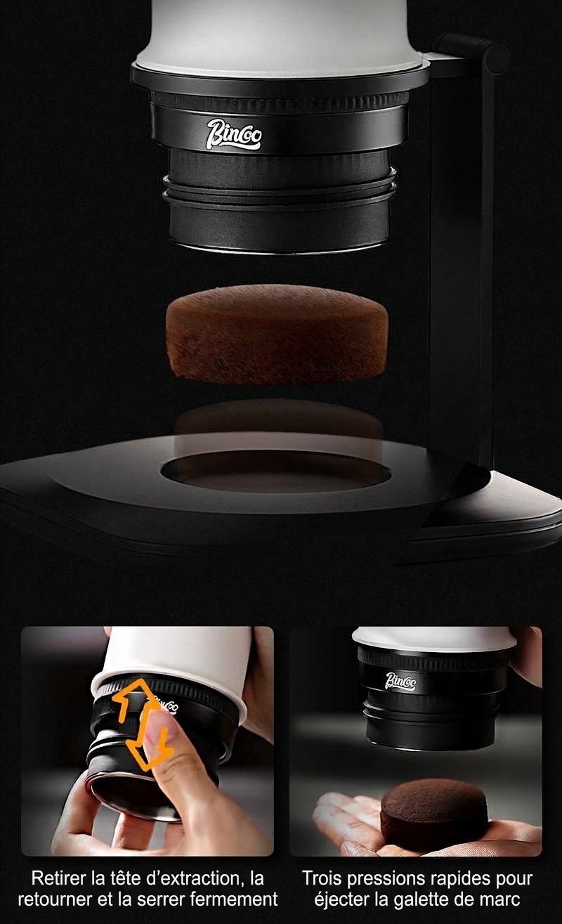 Machine à expresso portable Bincoo H2 Pro - Blanc, Noir, Vert