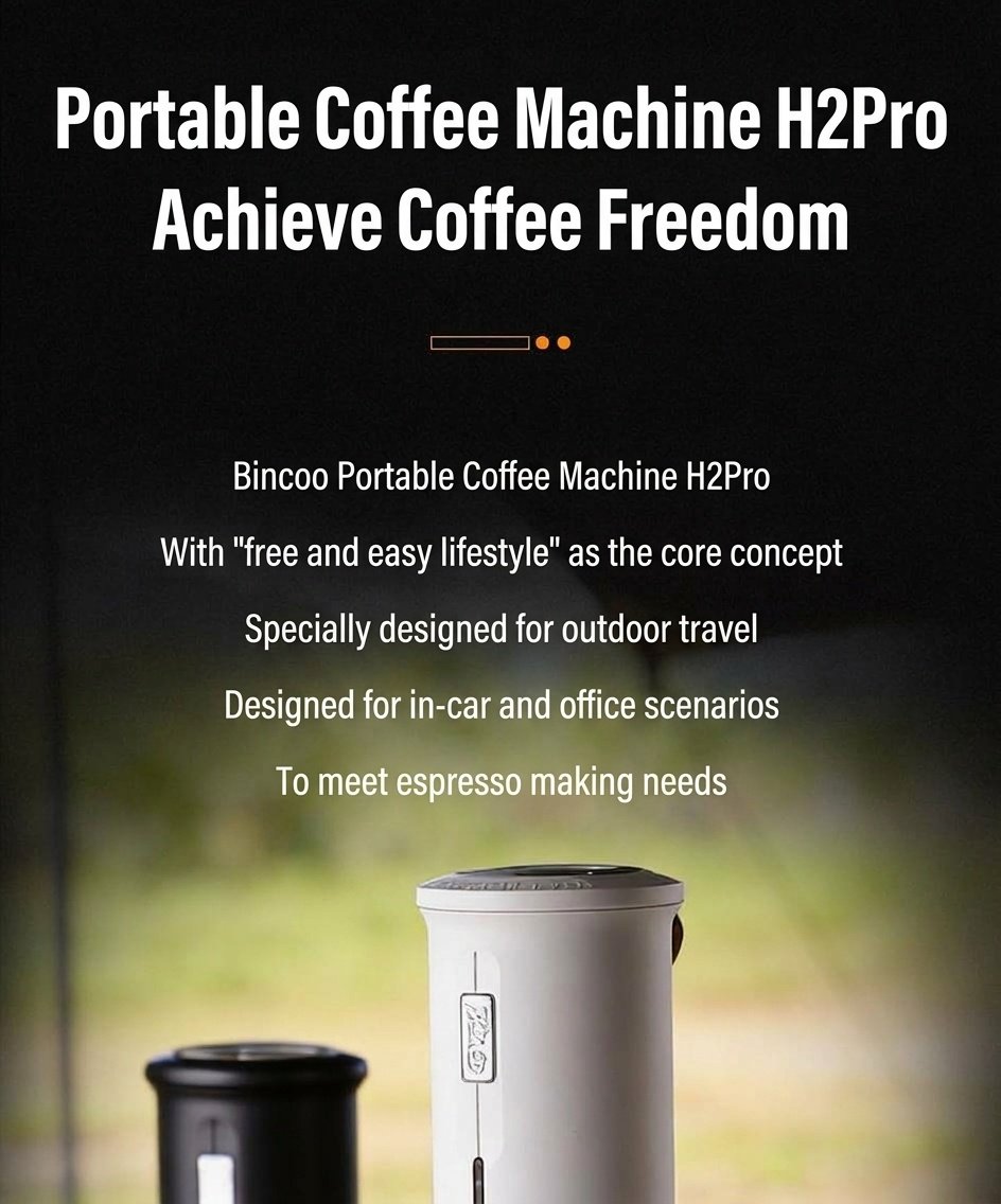 Bincoo H2 Pro Portable Espresso Maker - White, Black, Green