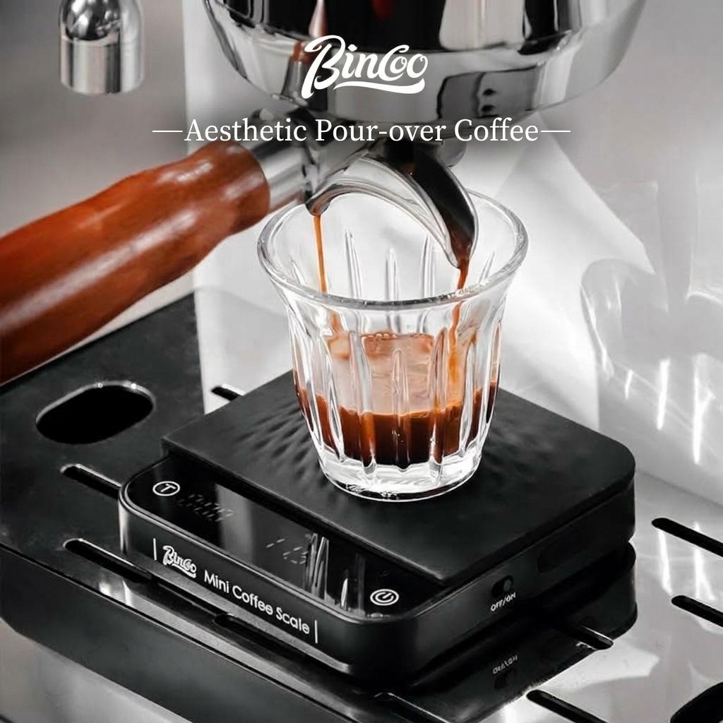 Bincoo Precision Mini Coffee Scale with Timer & Flow Rate