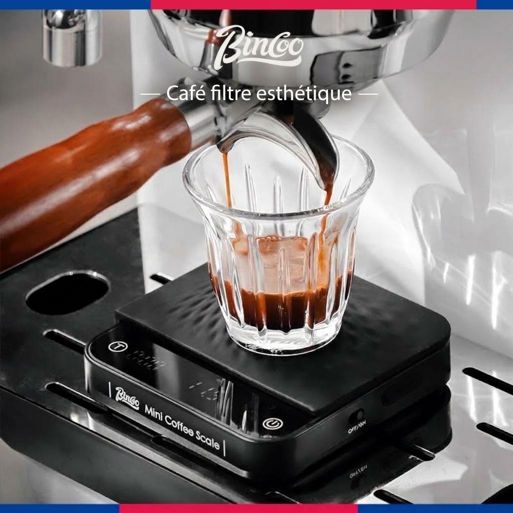 Balance à café de précision Bincoo Mini avec minuteur et débitmètre