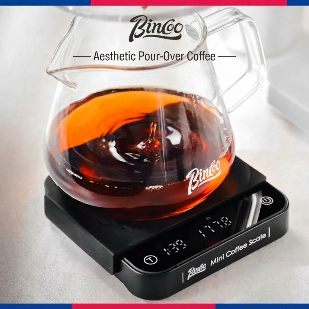 Bincoo Precision Mini Coffee Scale with Timer & Flow Rate