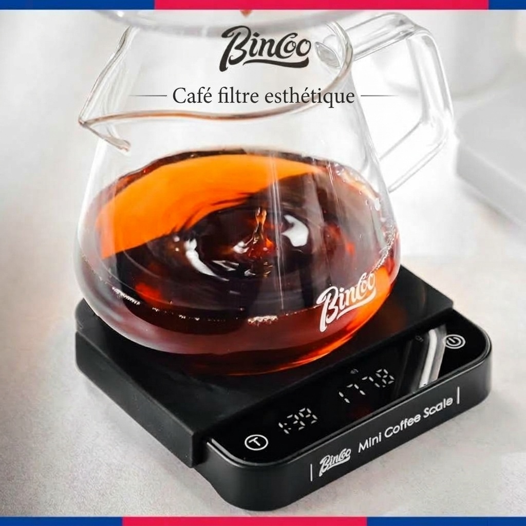 Balance à café de précision Bincoo Mini avec minuteur et débitmètre