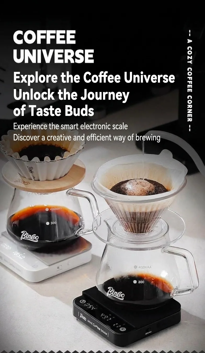 Bincoo Precision Mini Coffee Scale with Timer & Flow Rate
