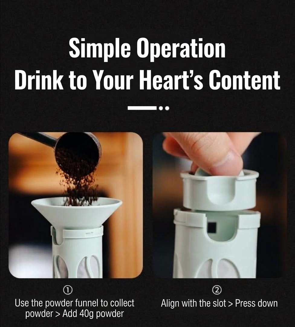 BinCoo 600ml Portable Cold Brew Coffee Maker & Tea Infuser