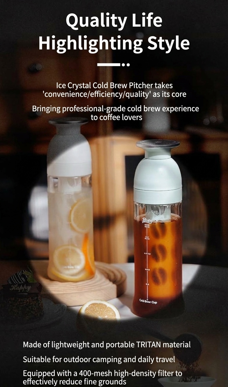 BinCoo 600ml Portable Cold Brew Coffee Maker & Tea Infuser