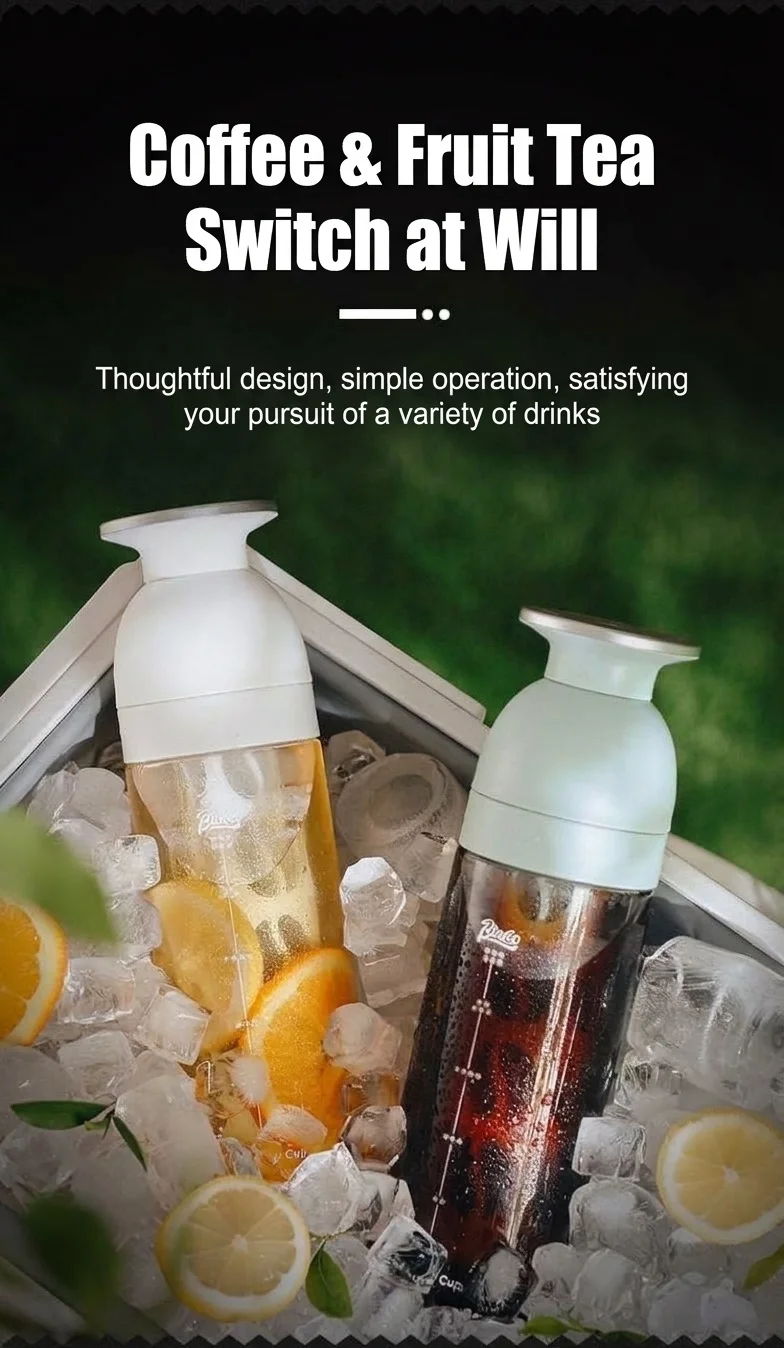 BinCoo 600ml Portable Cold Brew Coffee Maker & Tea Infuser