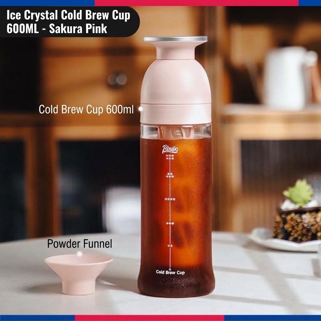 BinCoo 600ml Portable Cold Brew Coffee Maker & Tea Infuser