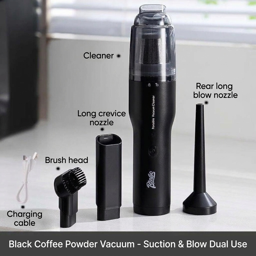 Bincoo Portable Coffee Powder Vacuum Cleaner & Blower