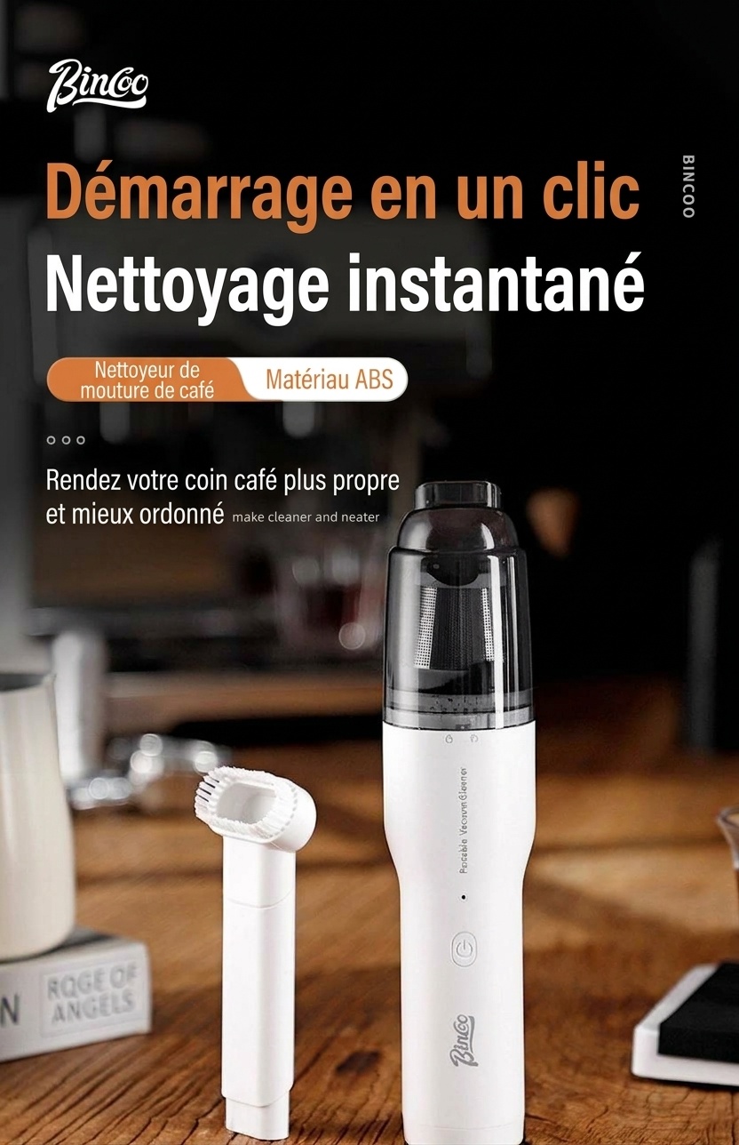 Aspirateur et souffleur portable pour café moulu Bincoo