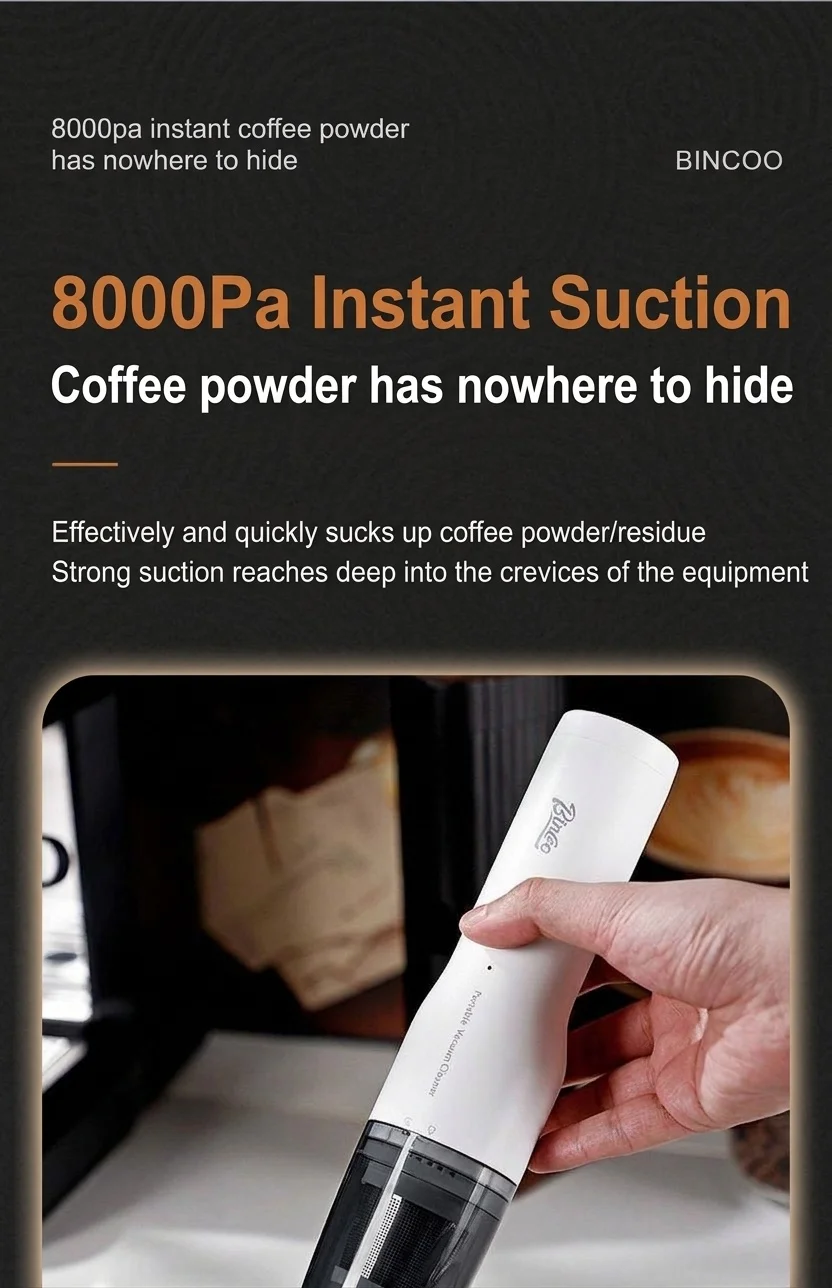 Bincoo Portable Coffee Powder Vacuum Cleaner & Blower