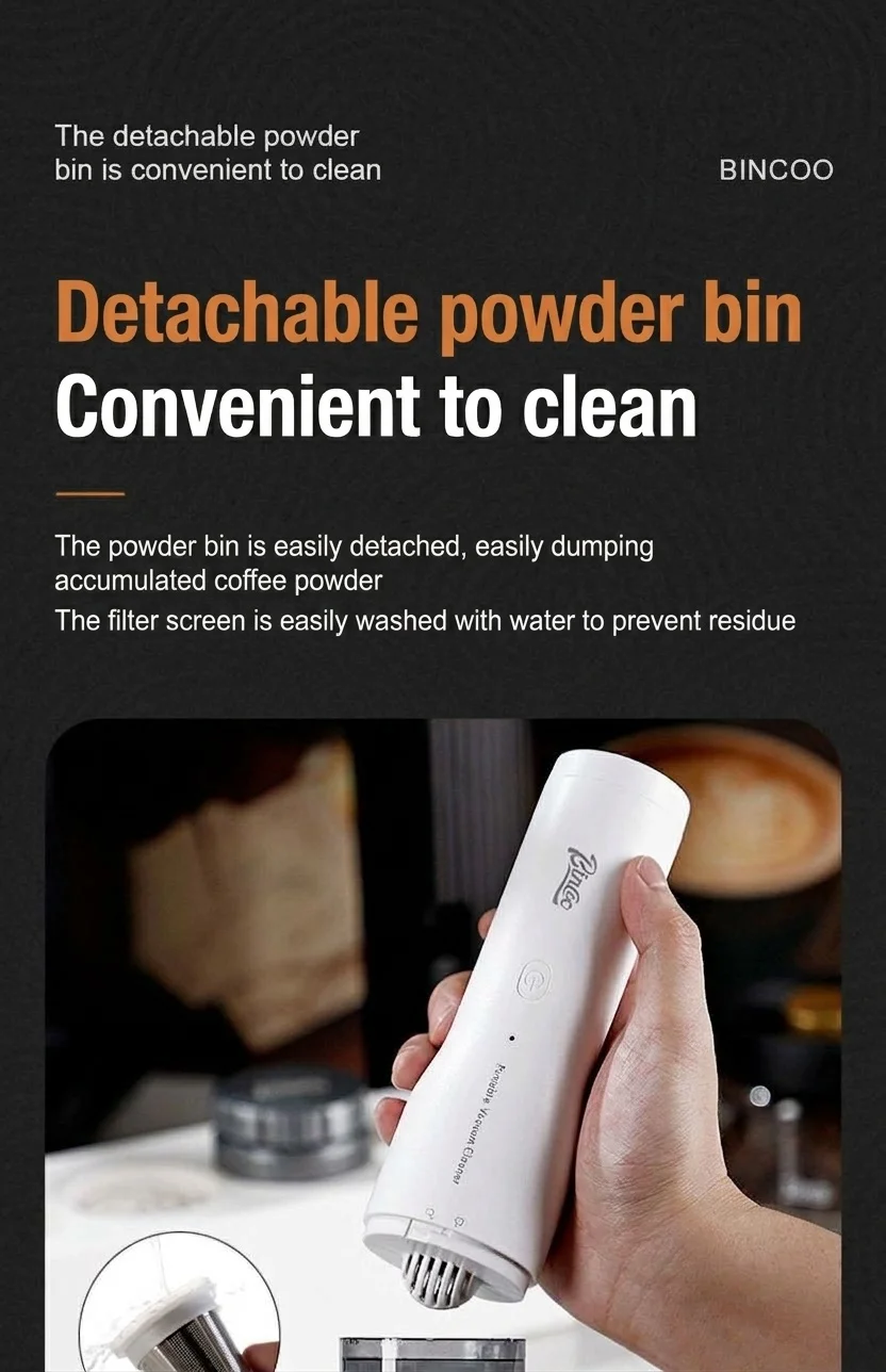 Bincoo Portable Coffee Powder Vacuum Cleaner & Blower