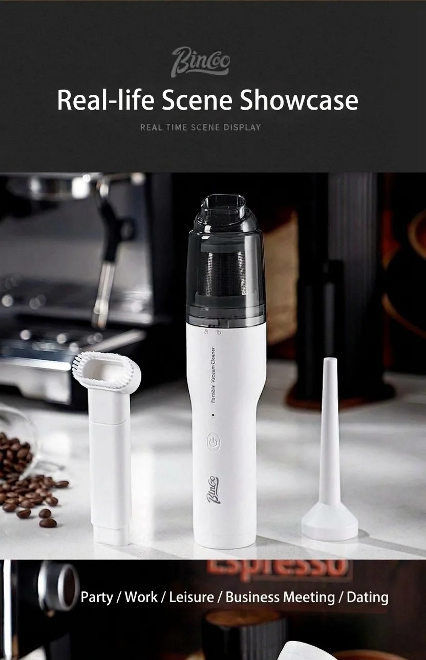 Bincoo Portable Coffee Powder Vacuum Cleaner & Blower