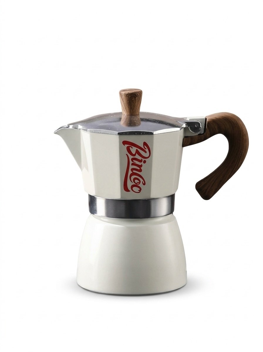 Binco Premium Moka Pot Coffee Maker Set with Electric Warmer