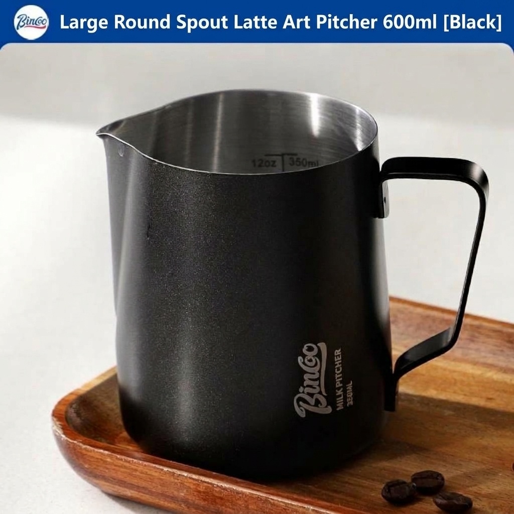 Premium Stainless Steel Milk Frothing Pitcher with Thermometer
