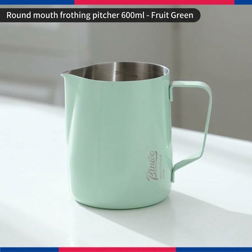 Premium Stainless Steel Milk Frothing Pitcher with Thermometer