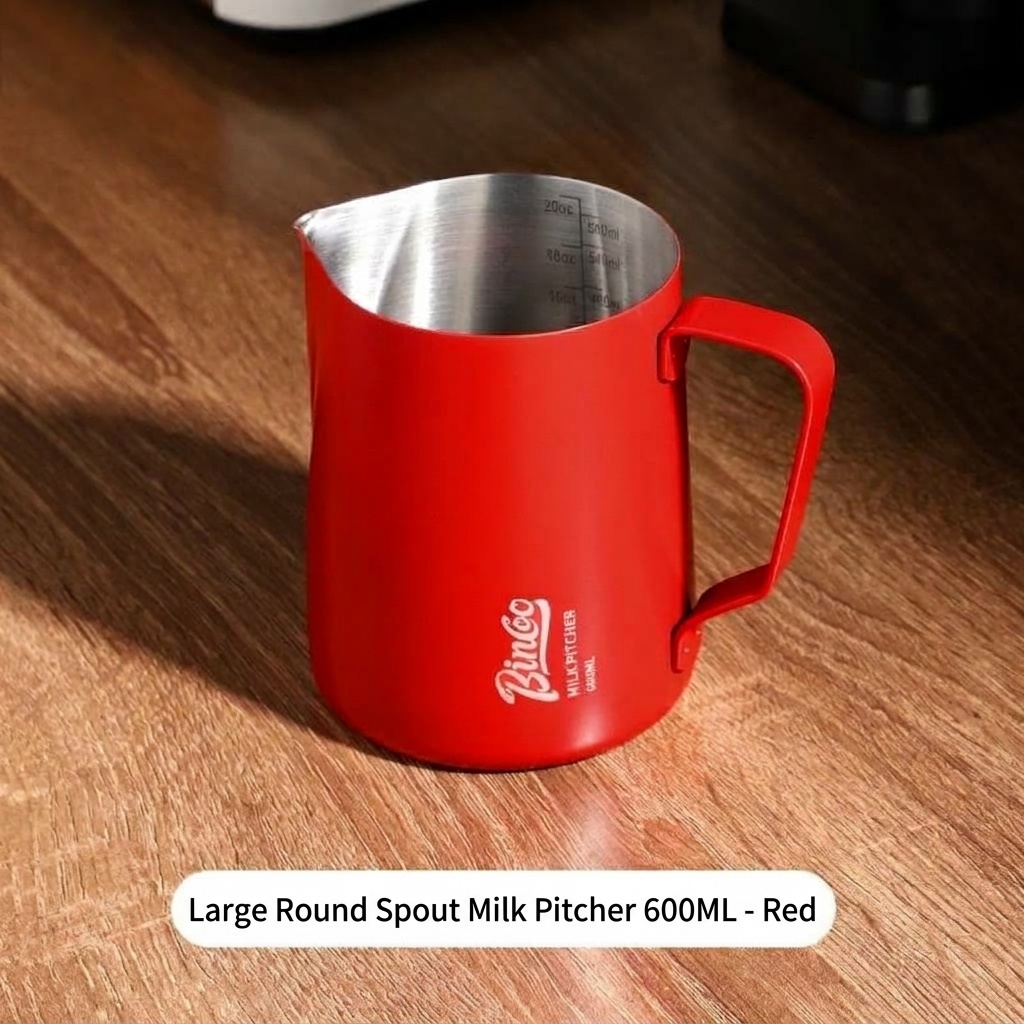 Premium Stainless Steel Milk Frothing Pitcher with Thermometer