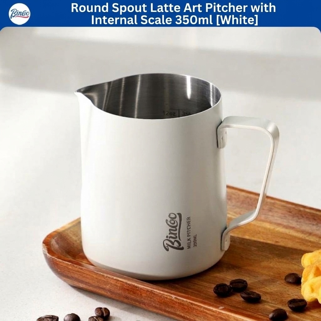 Premium Stainless Steel Milk Frothing Pitcher with Thermometer