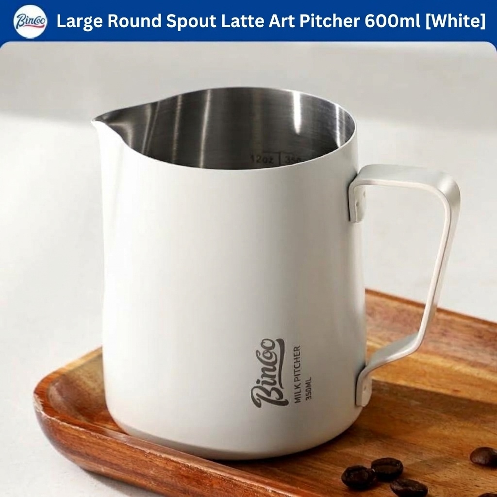 Premium Stainless Steel Milk Frothing Pitcher with Thermometer