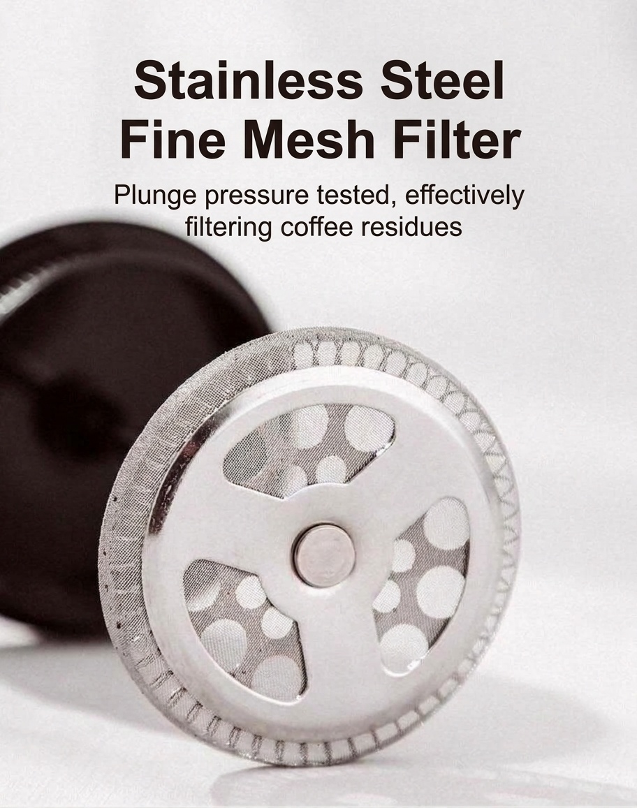 Bincoo Glass Milk Frother & French Press Coffee Maker