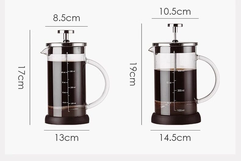 Bincoo Glass Milk Frother & French Press Coffee Maker