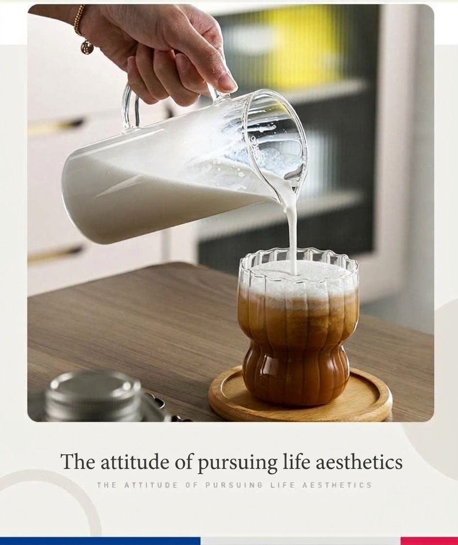 Bincoo Glass Milk Frother & French Press Coffee Maker