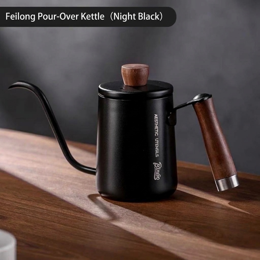 Premium Gooseneck Pour Over Coffee Kettle with Thermometer