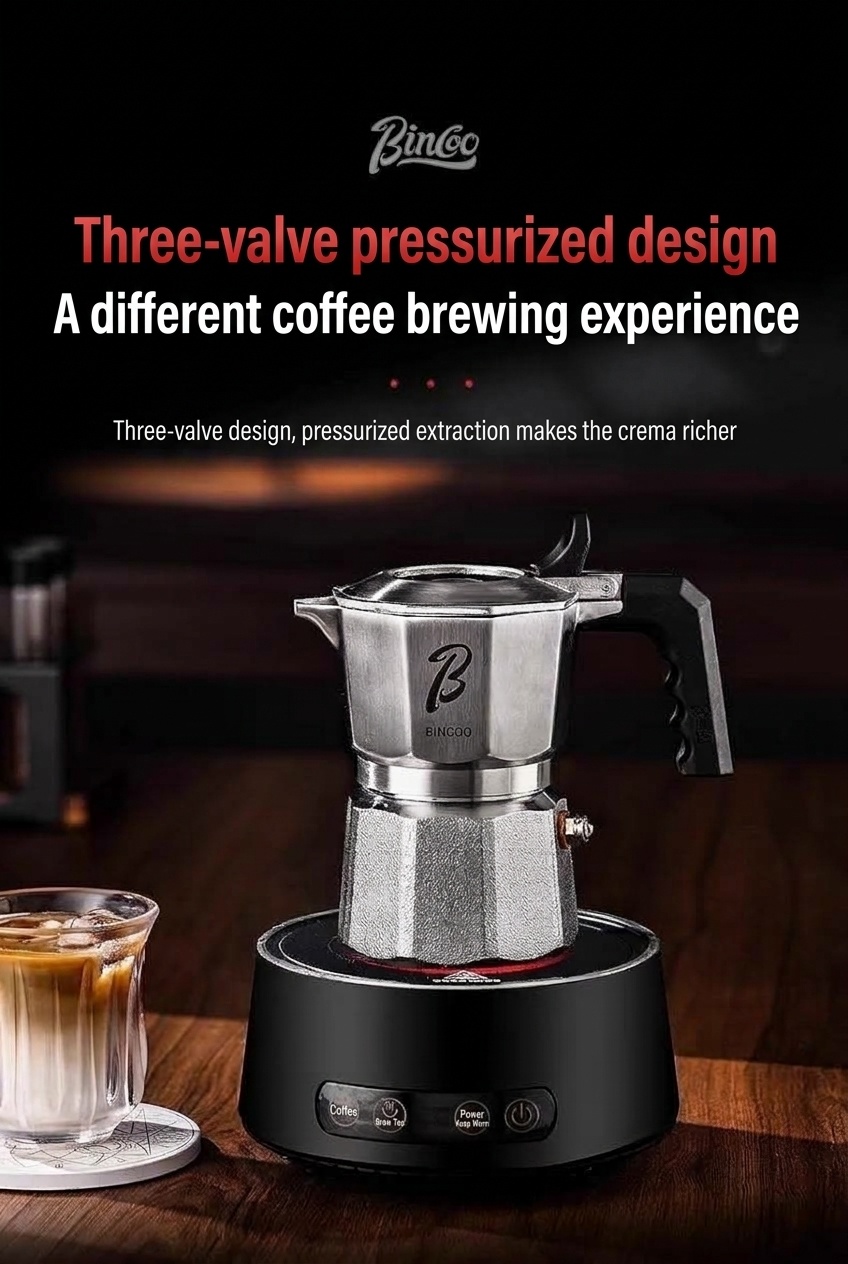 Premium 316 Stainless Steel Moka Pot - 2-Cup Espresso Maker