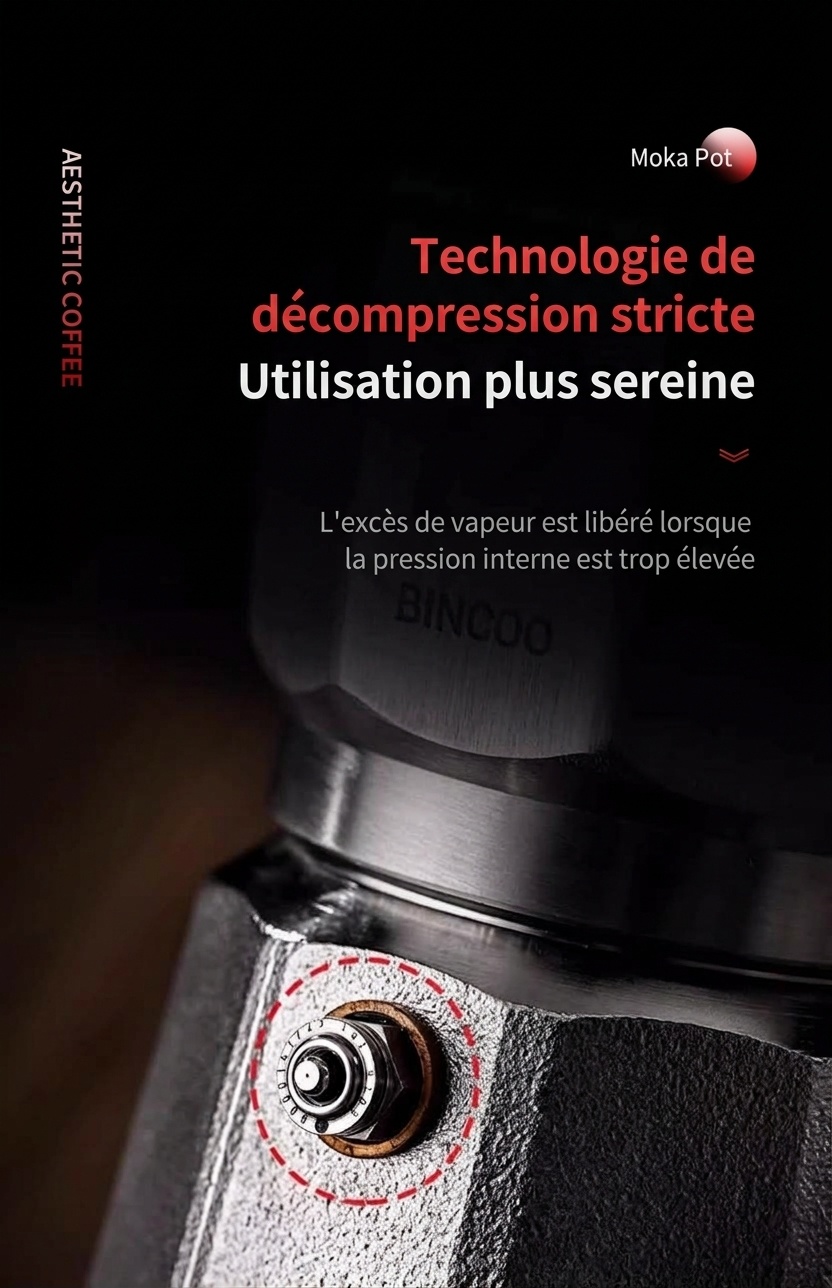Cafetière italienne de qualité supérieure en acier inoxydable 316 - Machine à expresso 2 tasses