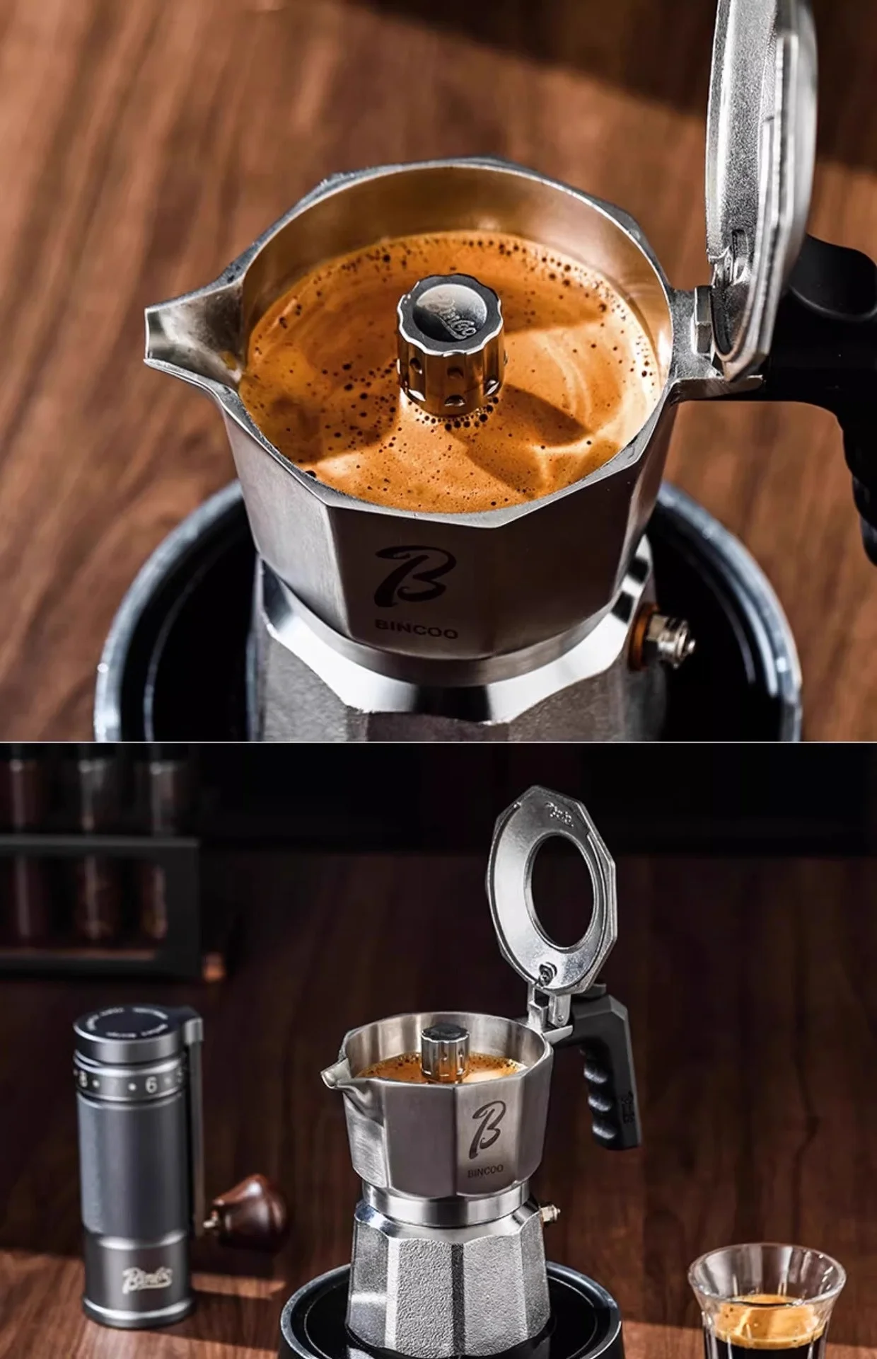 Premium 316 Stainless Steel Moka Pot - 2-Cup Espresso Maker