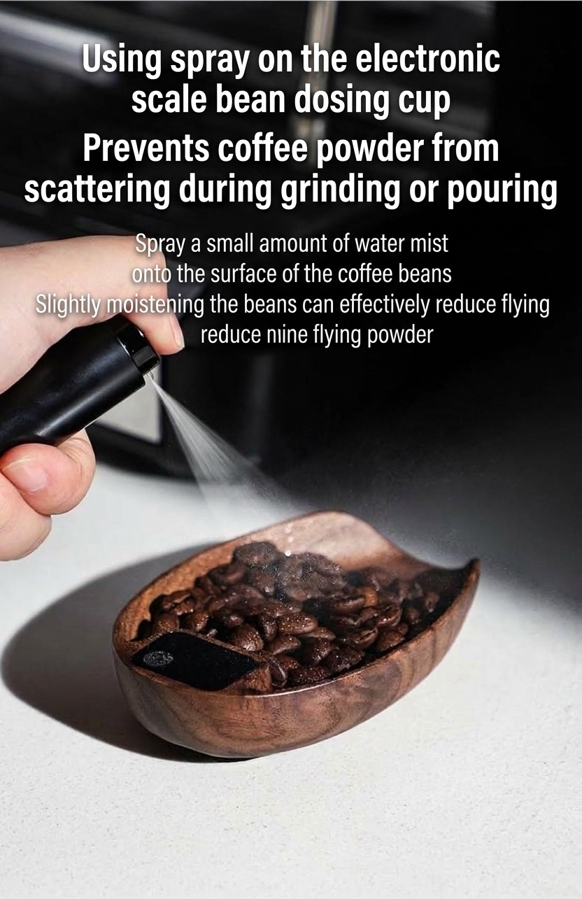 Walnut Wood Digital Coffee Bean Scale Scoop for Espresso