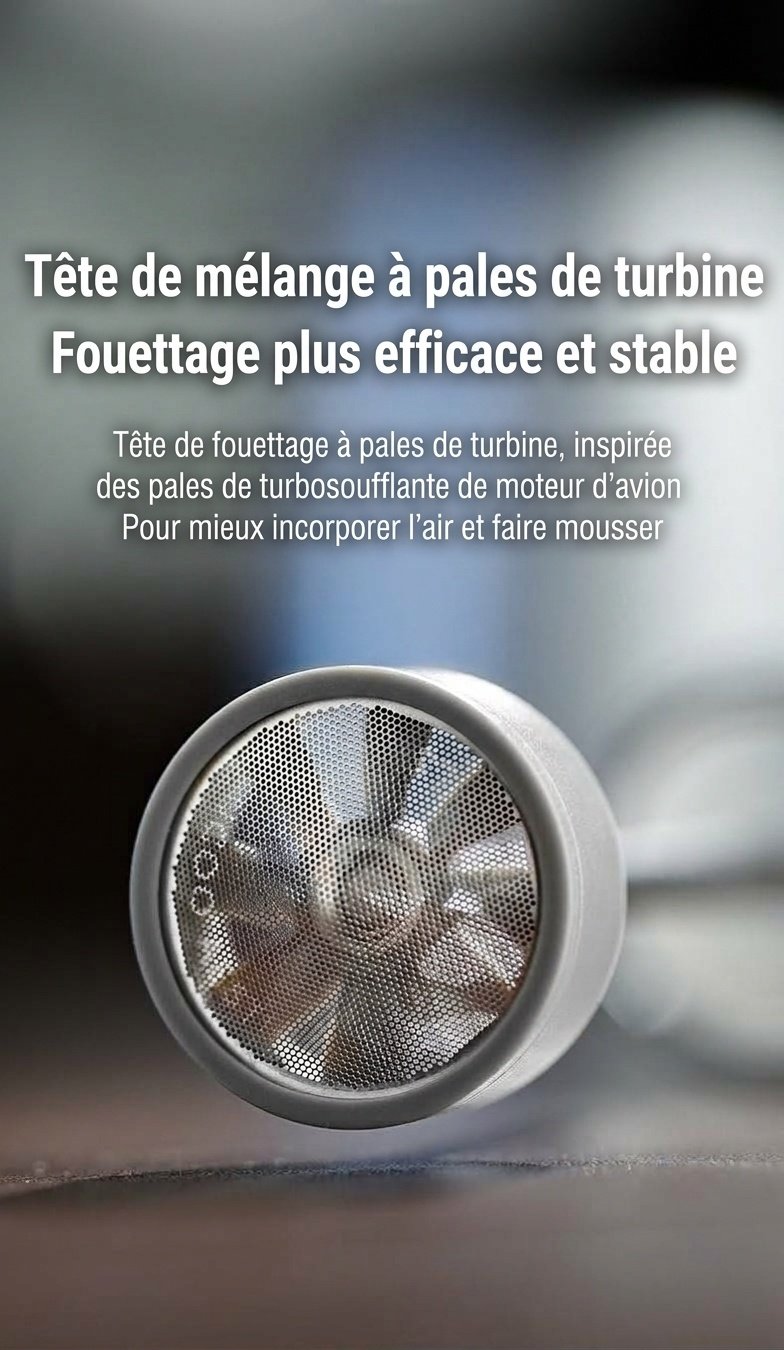 Mousseur à lait électrique portable BinCoo pour café et latte art