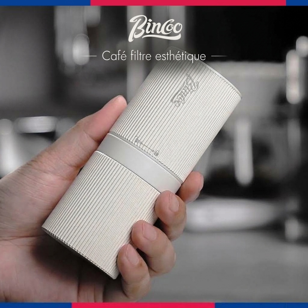 Moulin à café électrique portable BinCoo avec meule réglable