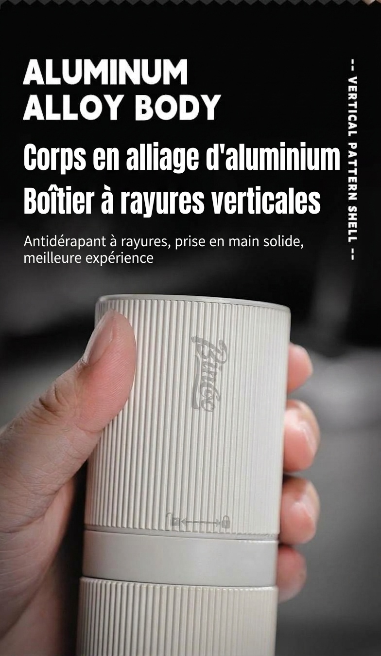Moulin à café électrique portable BinCoo avec meule réglable