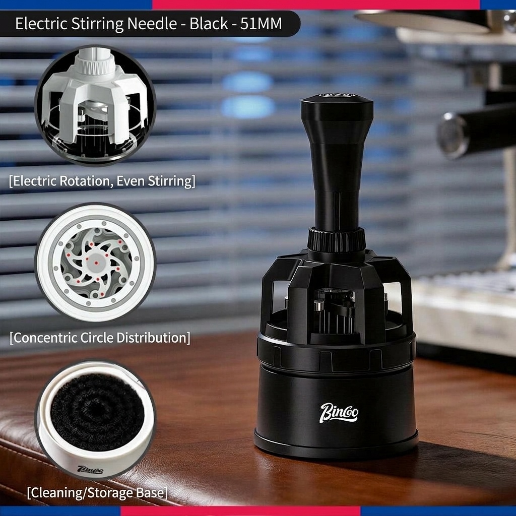 Bincoo Premium Coffee Distributor & WDT Tool for Espresso