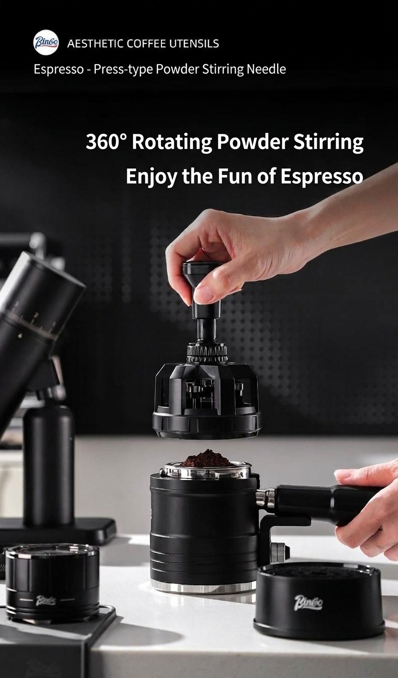 Bincoo Premium Coffee Distributor & WDT Tool for Espresso