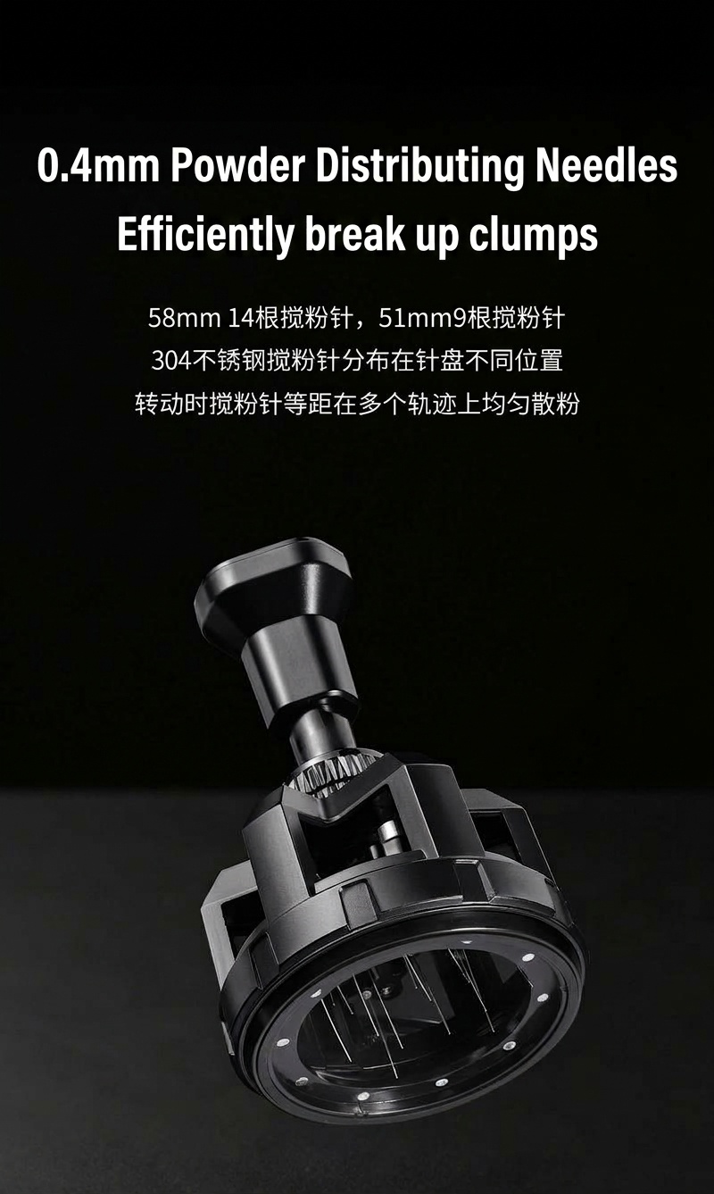 Bincoo Premium Coffee Distributor & WDT Tool for Espresso